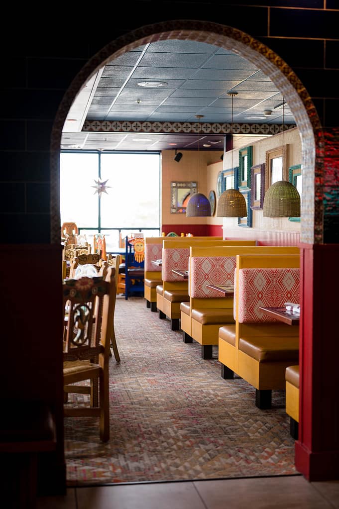 interior of Margaritas Mexican Restaurant inside Comfort Inn & Suites Logan International Airport